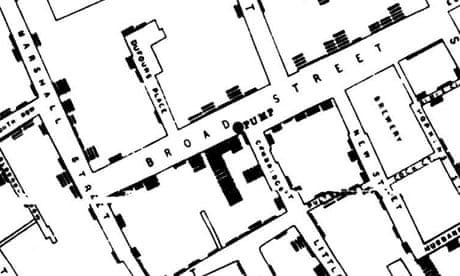 What makes a good visualisation great? Here's one of the first: Dr. John Snow's map of London cholera deaths
